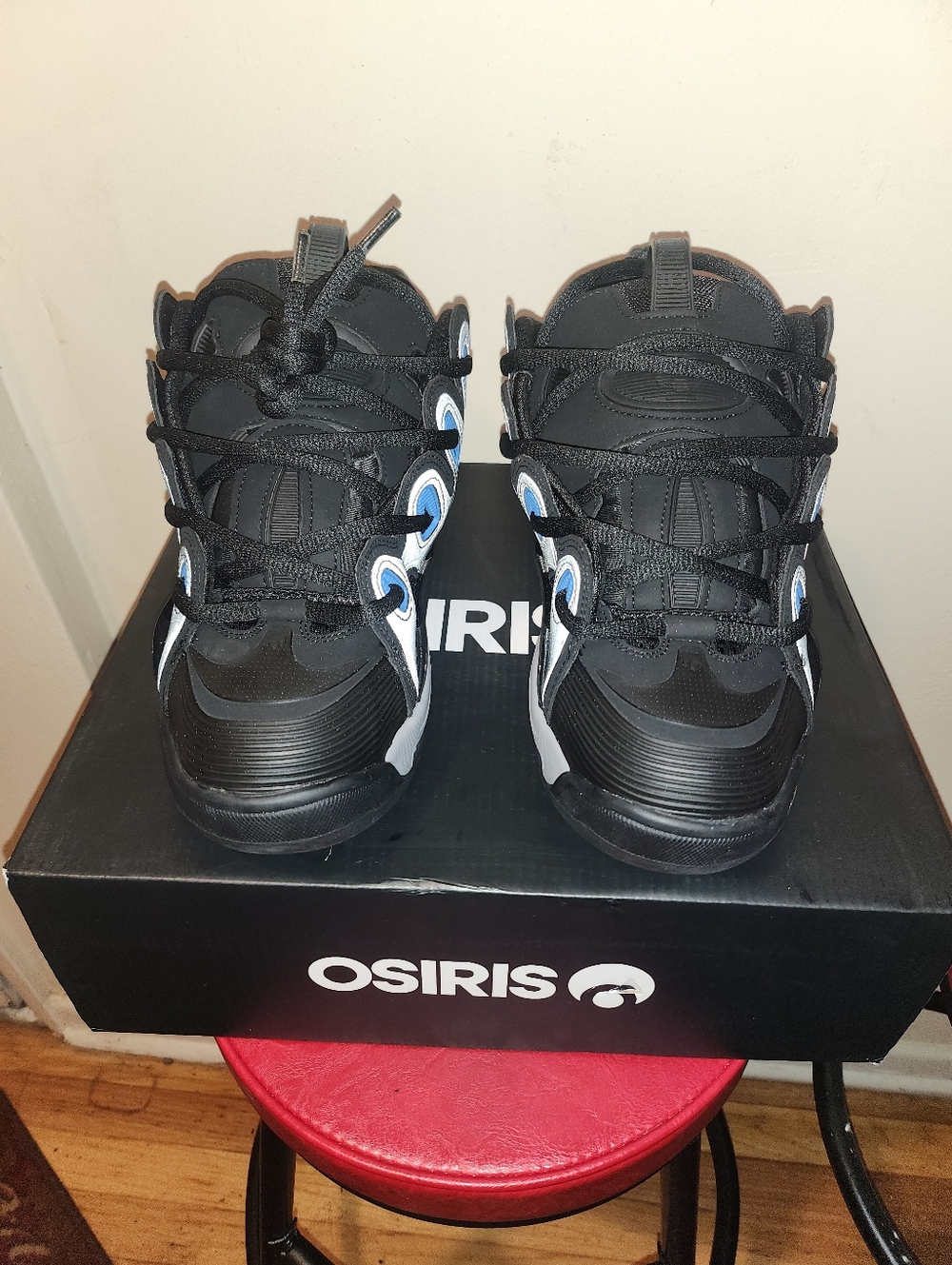 Osiris D3 2001 Argentina Size 10.5 Balck Grey Blue. SKU 1141-2932 BRAND NEW